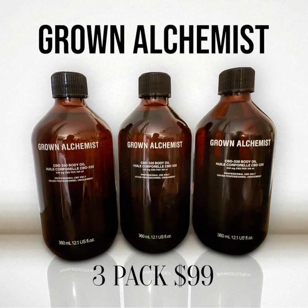 Grown Alchemist 320 Body Oil 3 Pack Professional Size $99